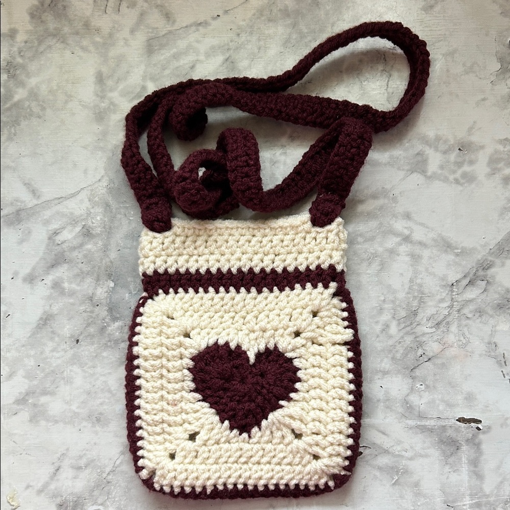 Heart Bag - Handcrafted crochet